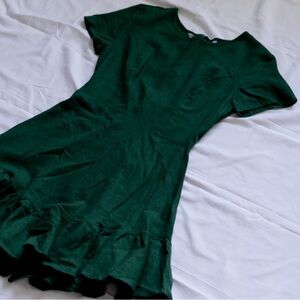 Selfie Leslie Forest Green Mini Dress